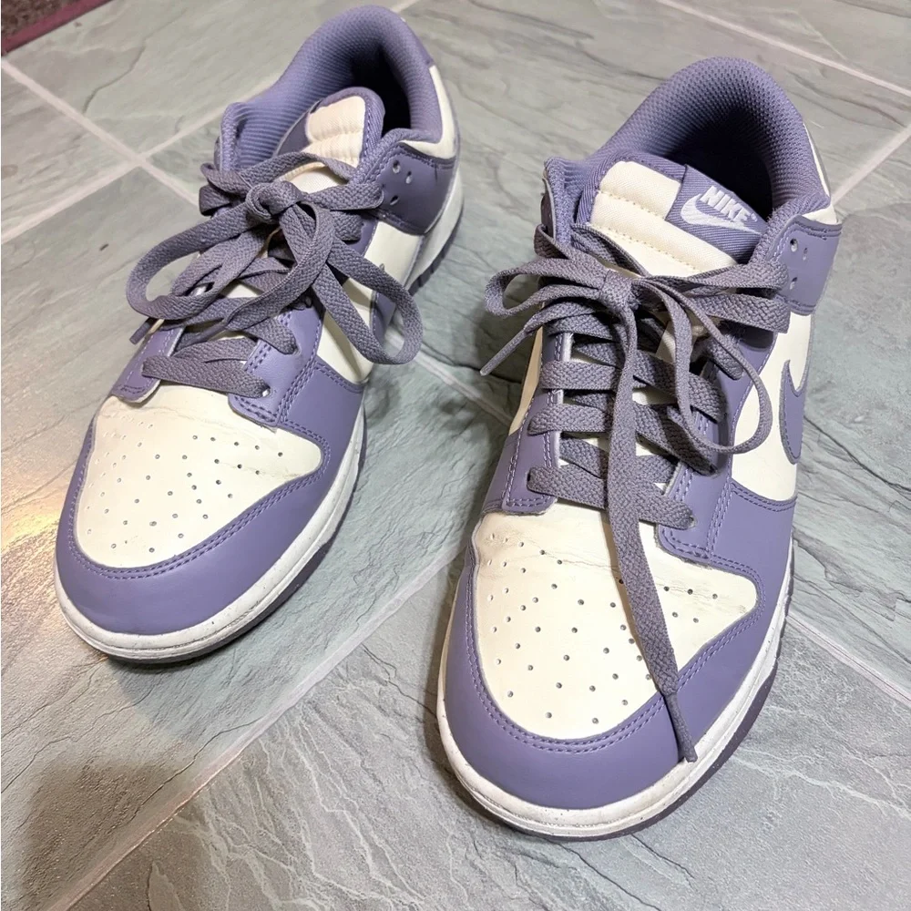 Nike Purple and White Nike Dunks - Picture 4 of 4